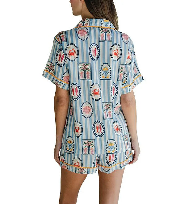 Amalfi Pajama Shorts Set
