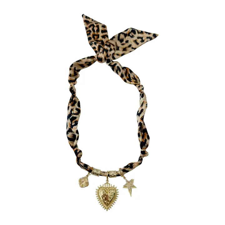 Sherry Charm Scarf Necklace