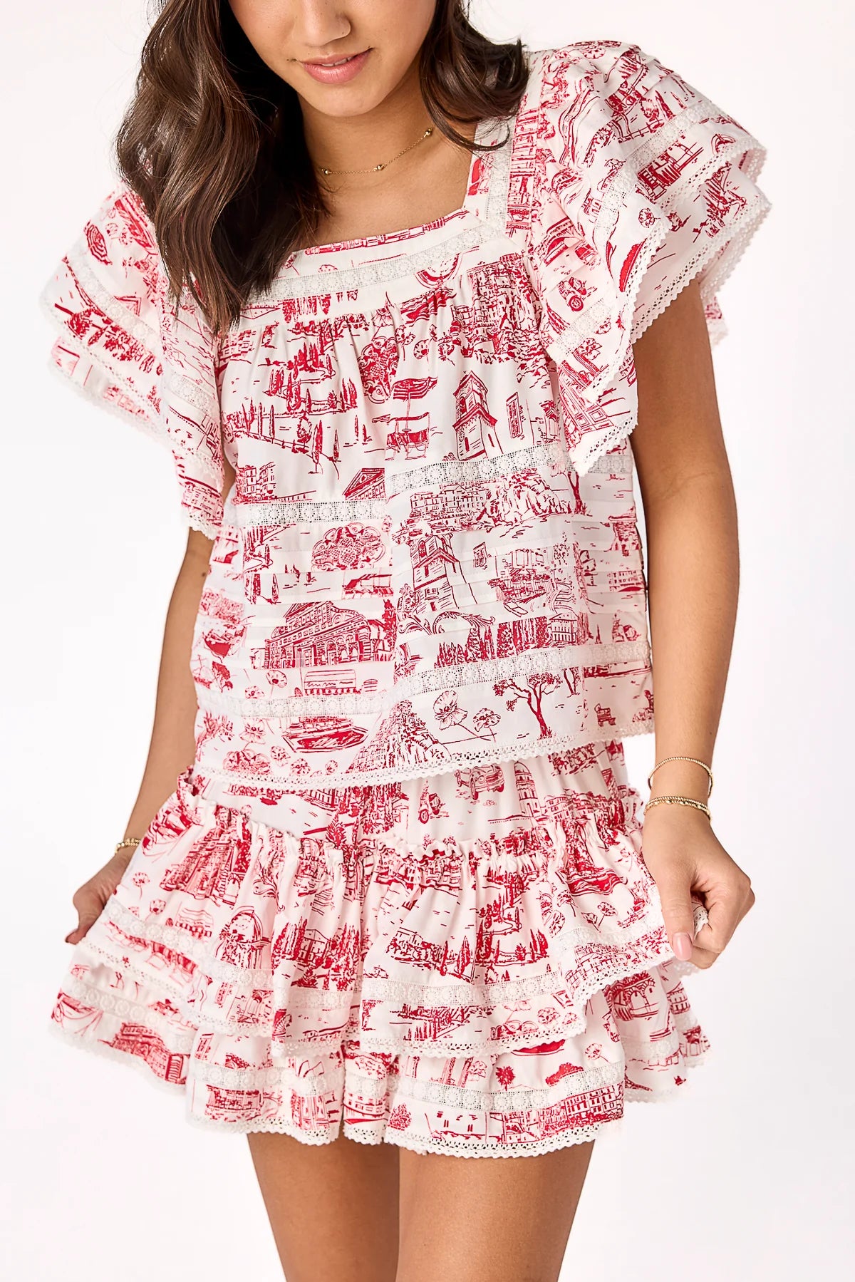 Brianna Skirt Italian Toile