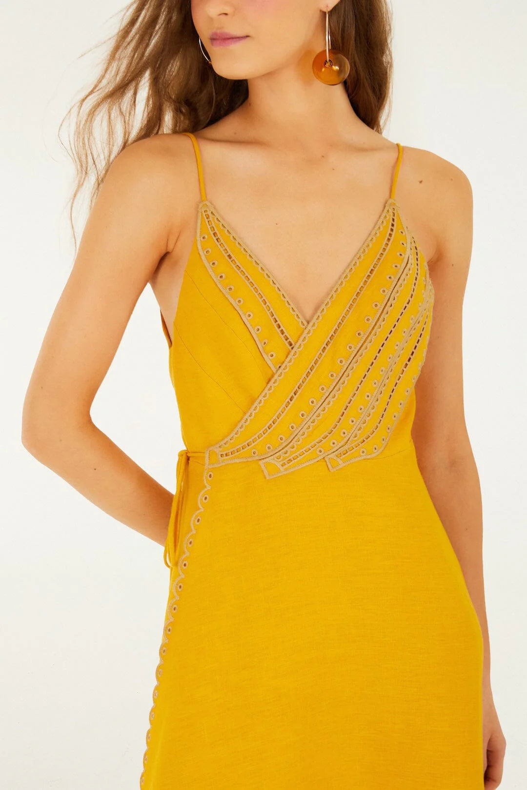 Bananas Maxi Wrap Dress