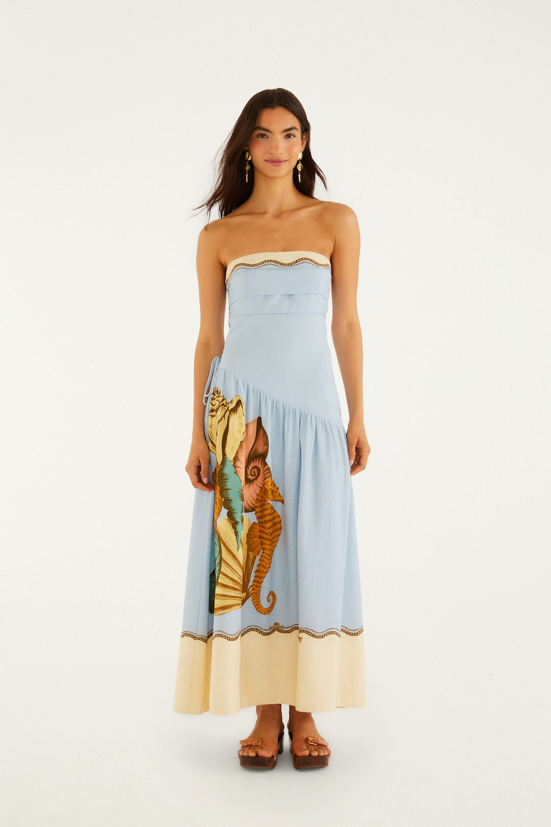 Rio Souvenir Mixed Scarf Maxi Dress