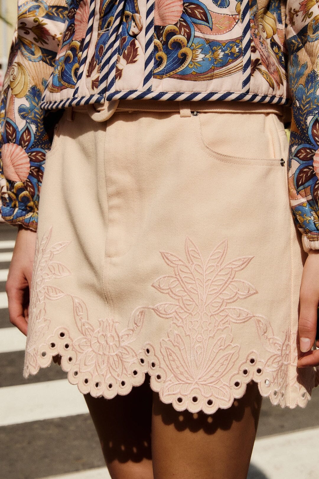 Richelieu Twill Mini Skirt