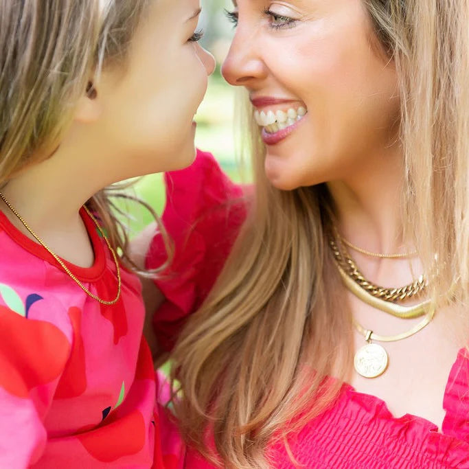 Mini Gold Beaded Stainless Steel Necklace