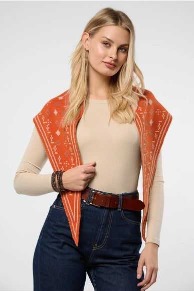 Foulard Knit Triangle Scarf