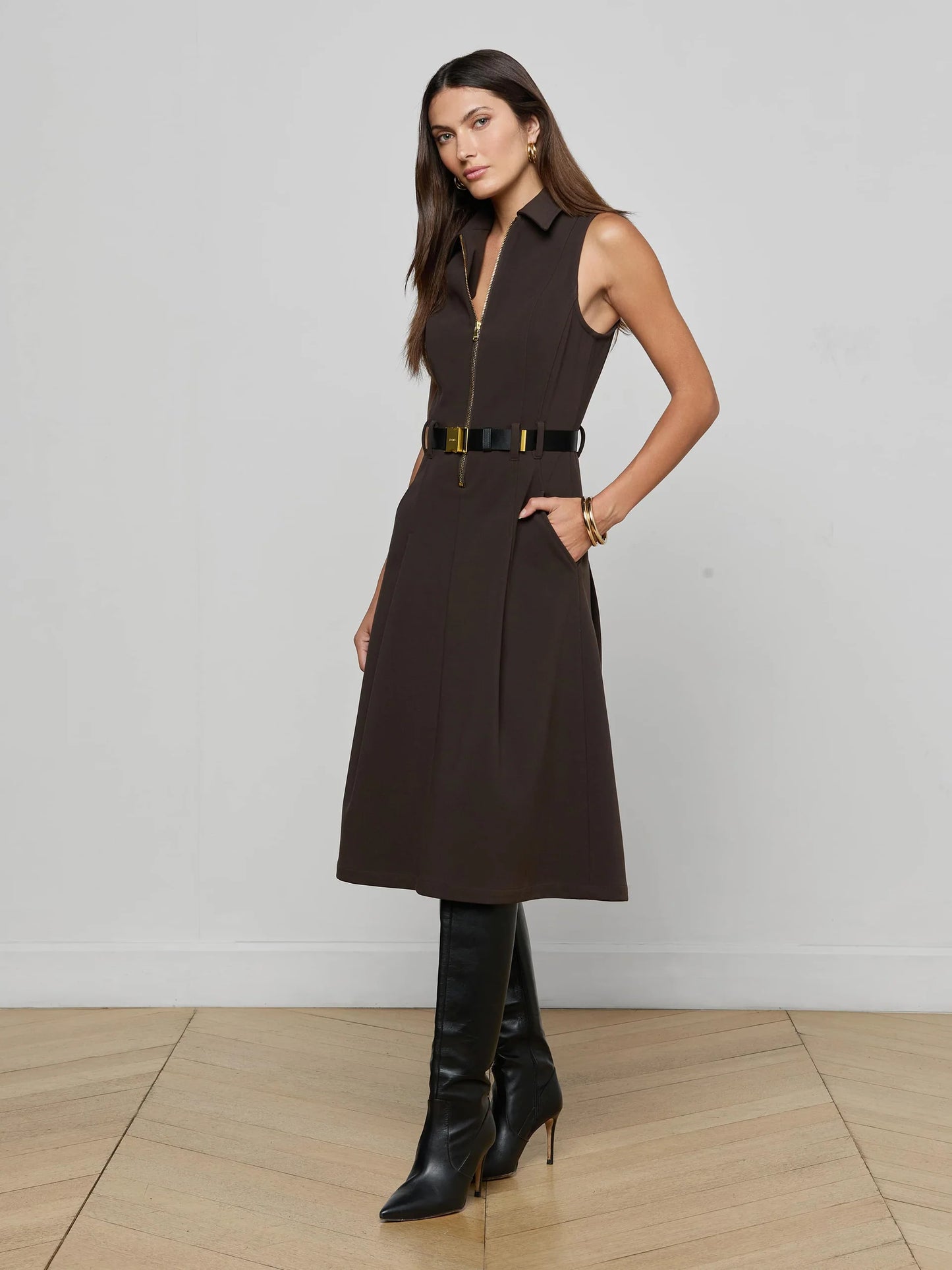 Kylo Belted Shirt Dress