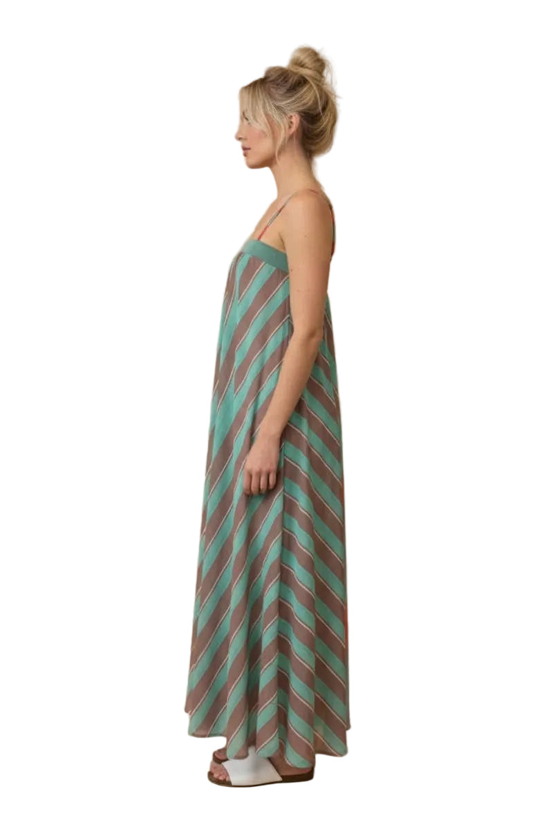 Serafina Striped Maxi Dress