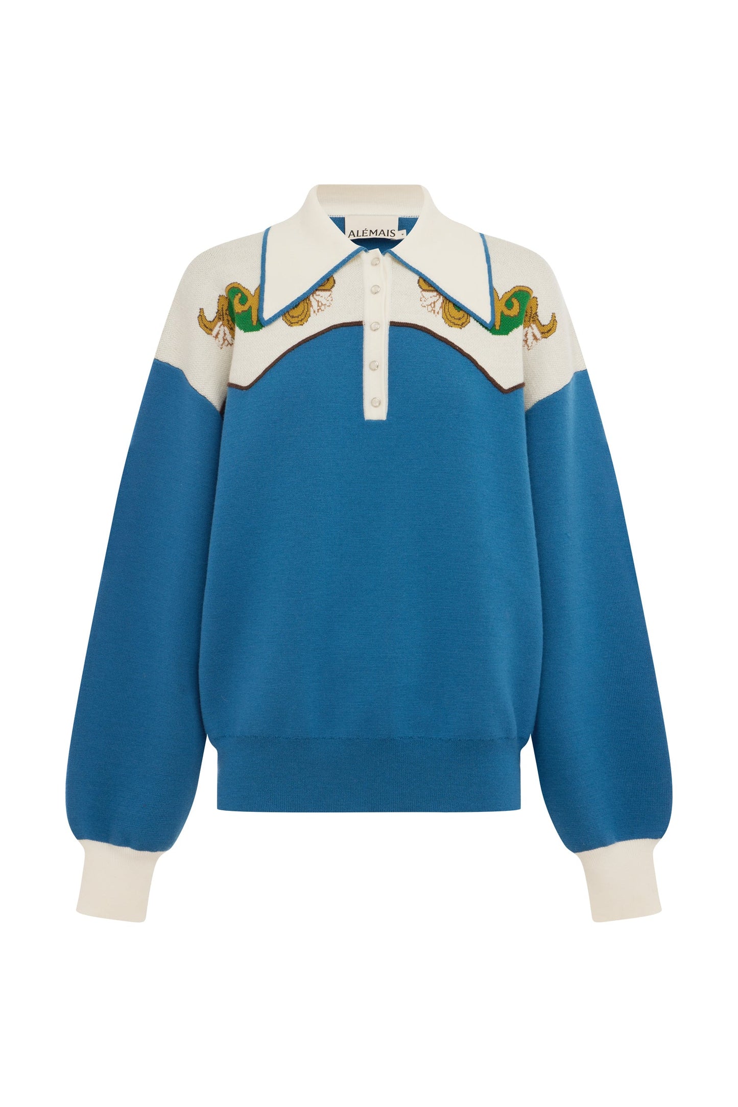 Lasso Knit Polo Azure