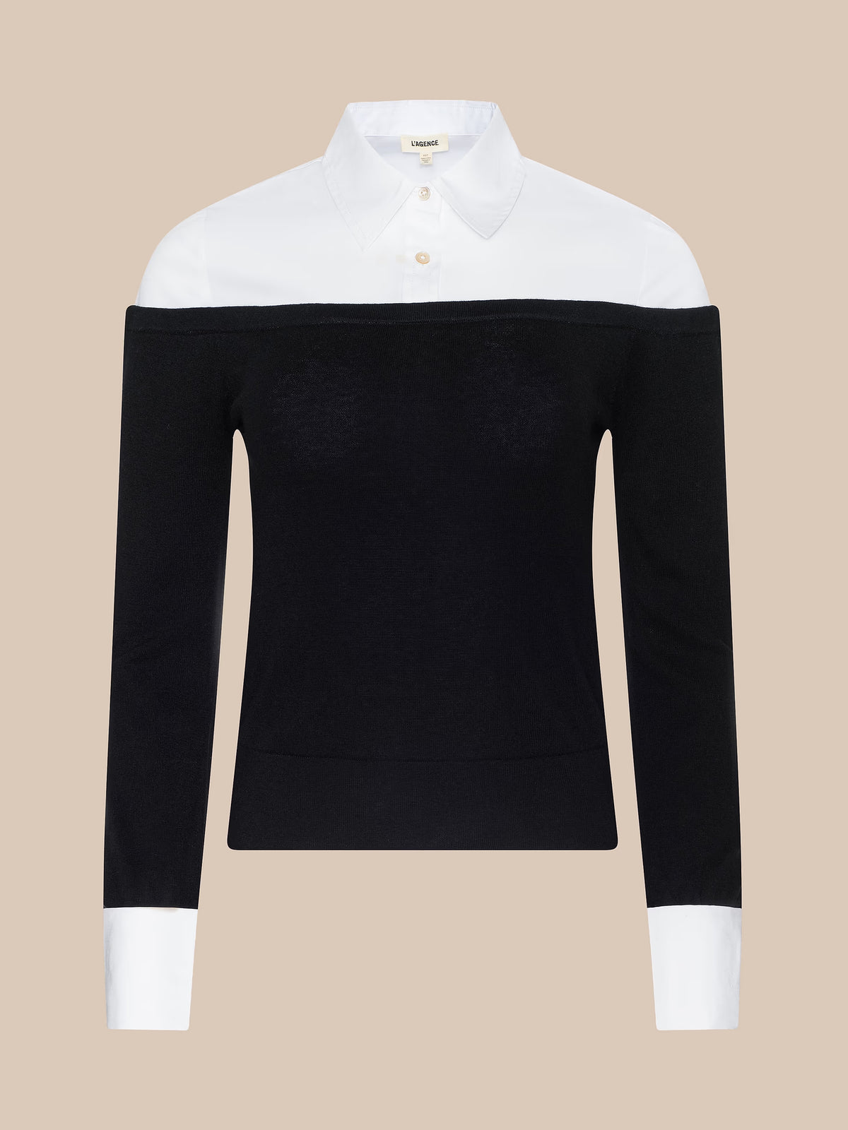 Mathilde Poplin Collared Pullover