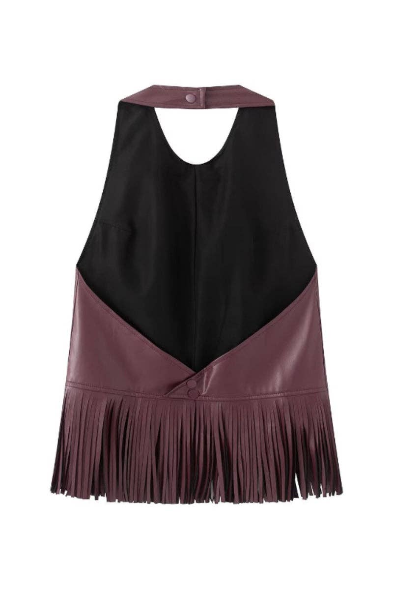 Nell Sleeveless Fringe Tank