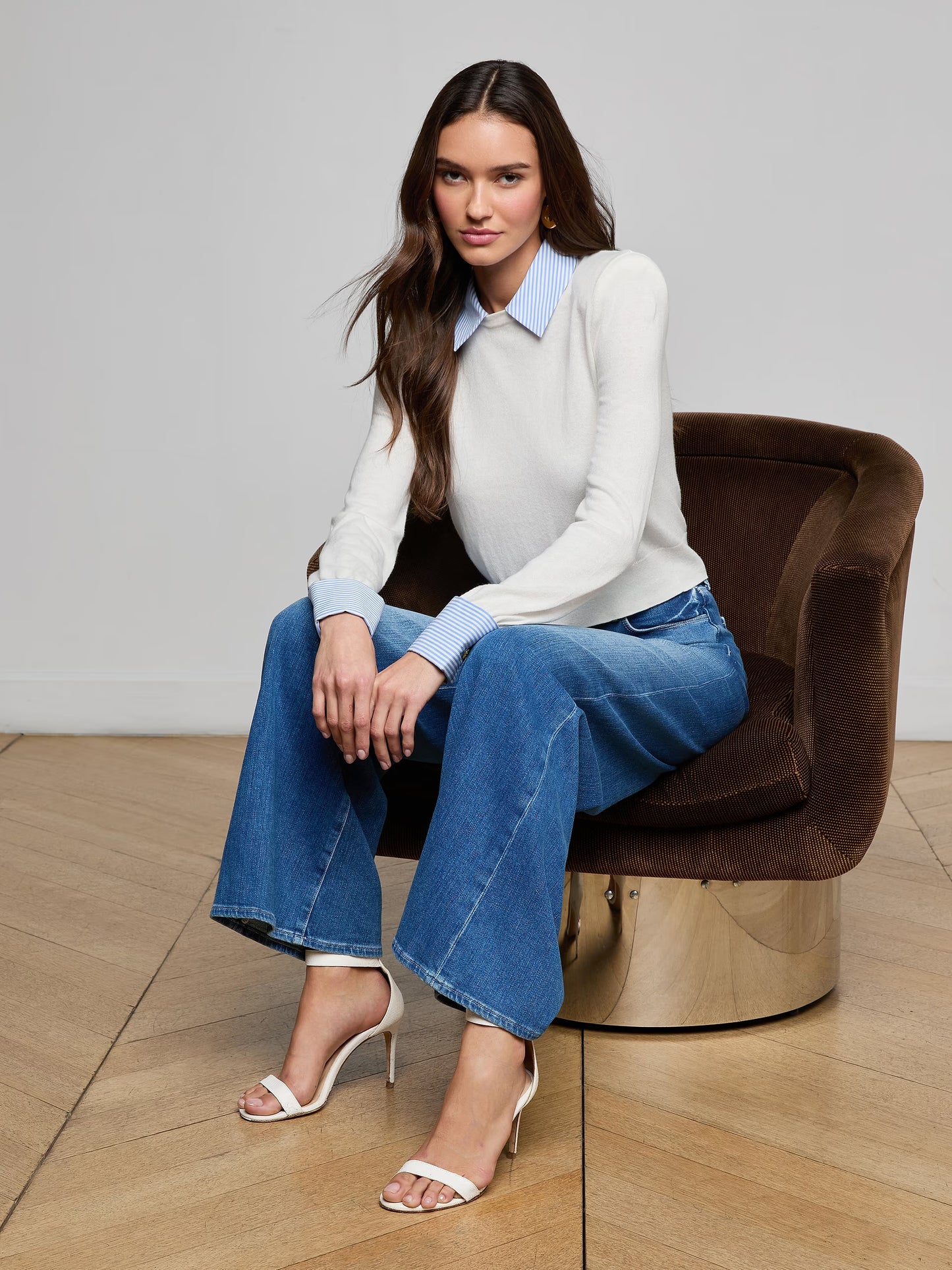 April Poplin Collar Pullover