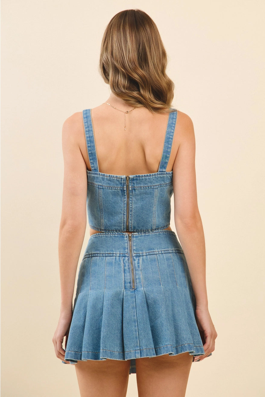 Amanda Denim Tank