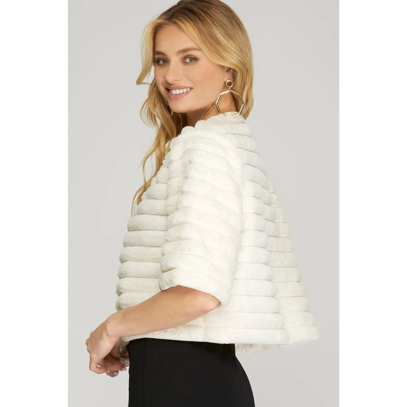 Fiona Faux Fur Crop Jacket