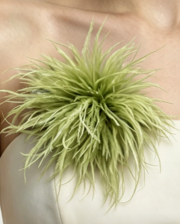 Feather Floral Brooch