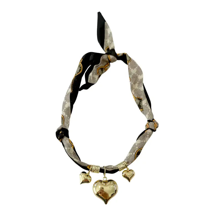Terri Charm Scarf Necklace