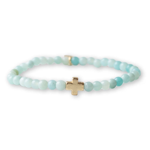 Faith Over Fear Cross Bracelet