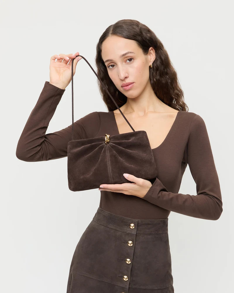 Corrine Gathered Multi Ring Clutch