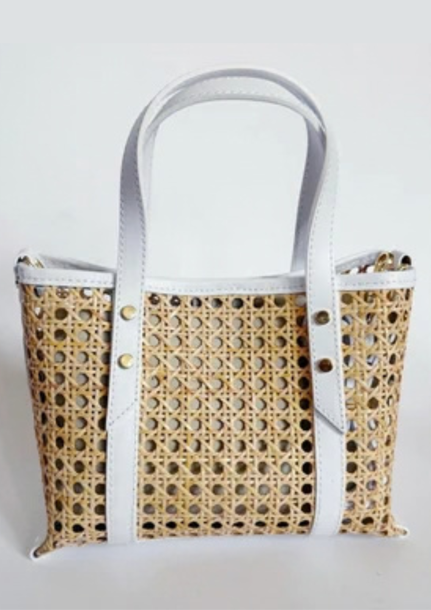Cane Wicker Mini Market Tote