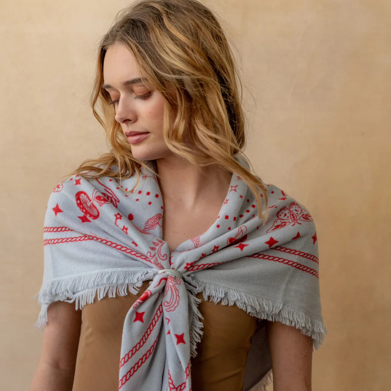 Cosmic Cashmere Bandana Sweater Wrap