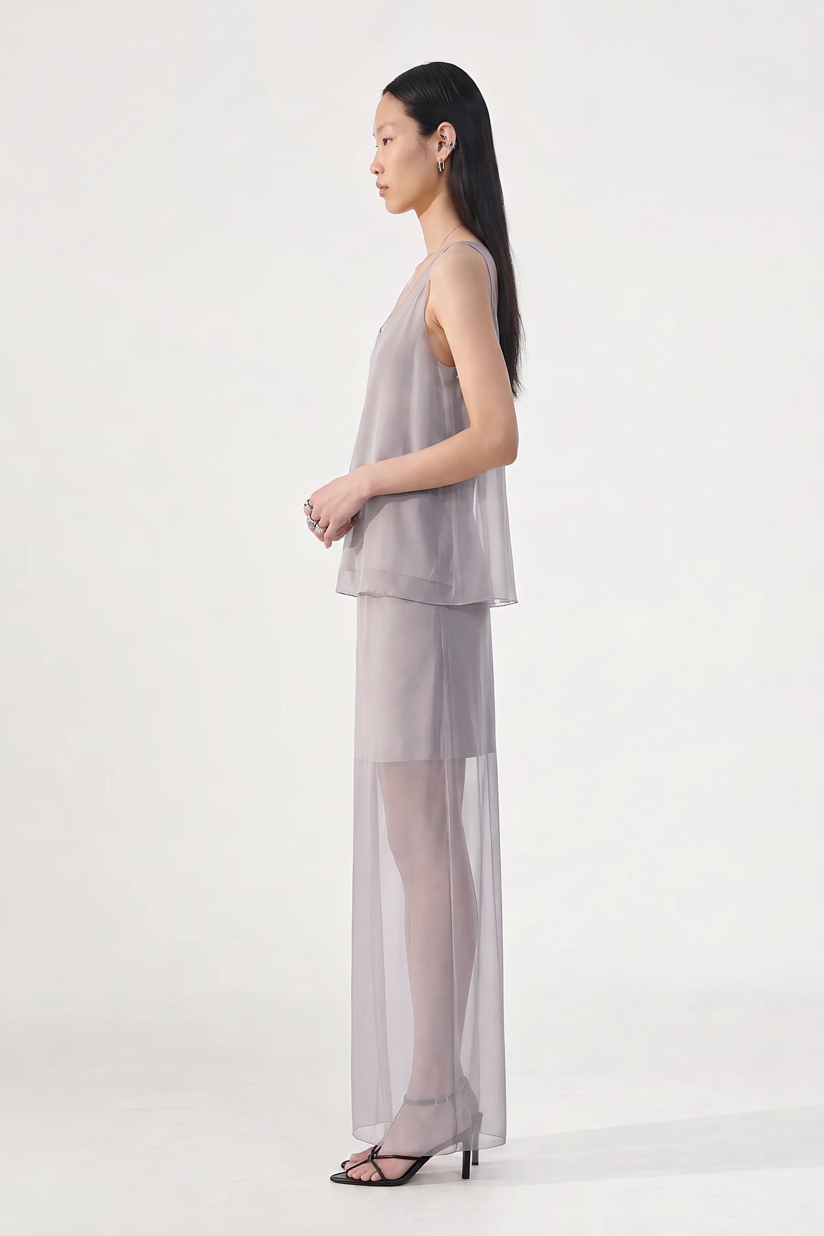 Harlan Cupro Organza Skirt