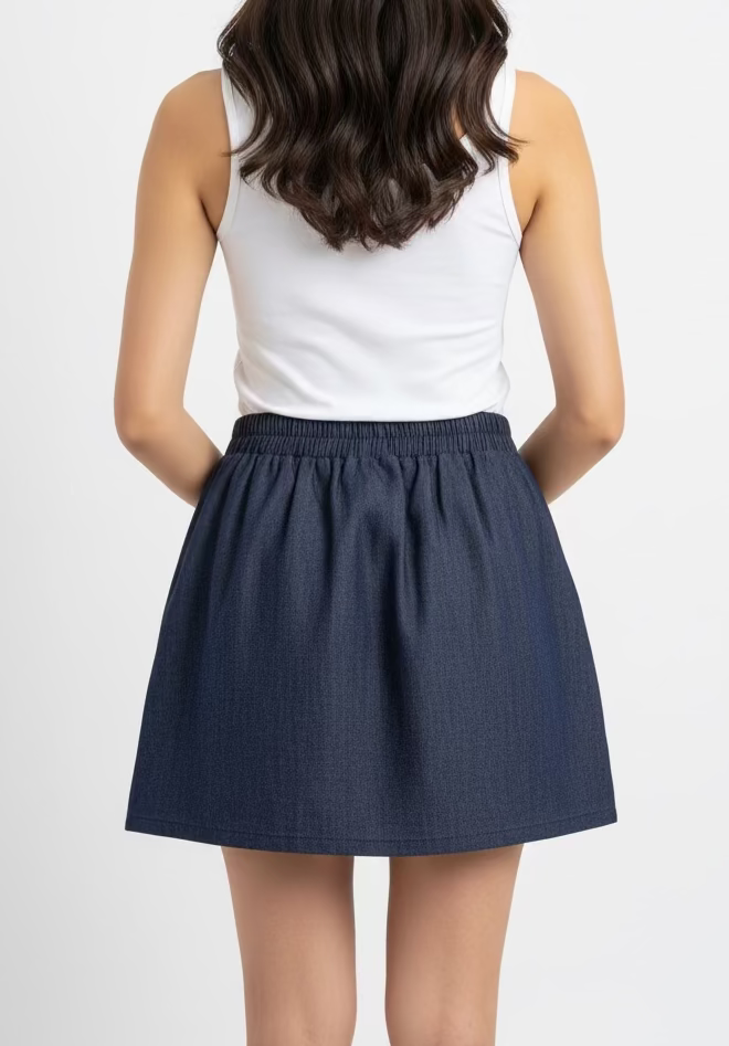 Aria Denim Mini Skirt