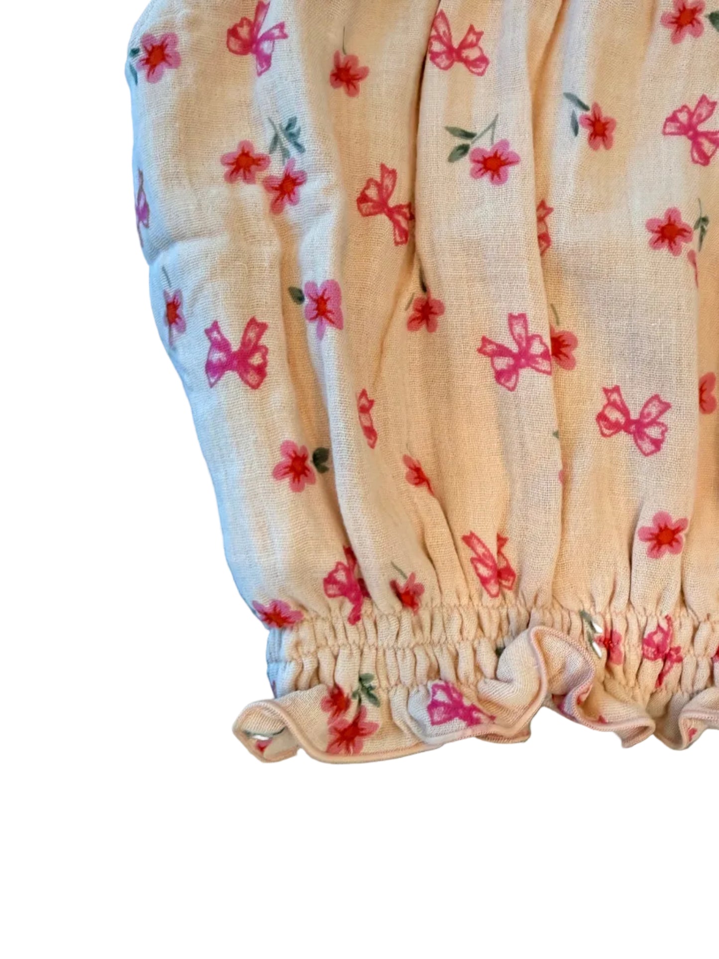 Mary Girls Frill Sleeve Top