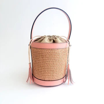 Raffia Bucket Bag