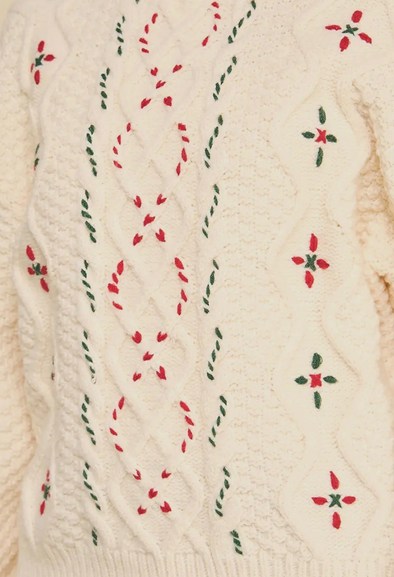 Christmas Stitch Detailed Sweater