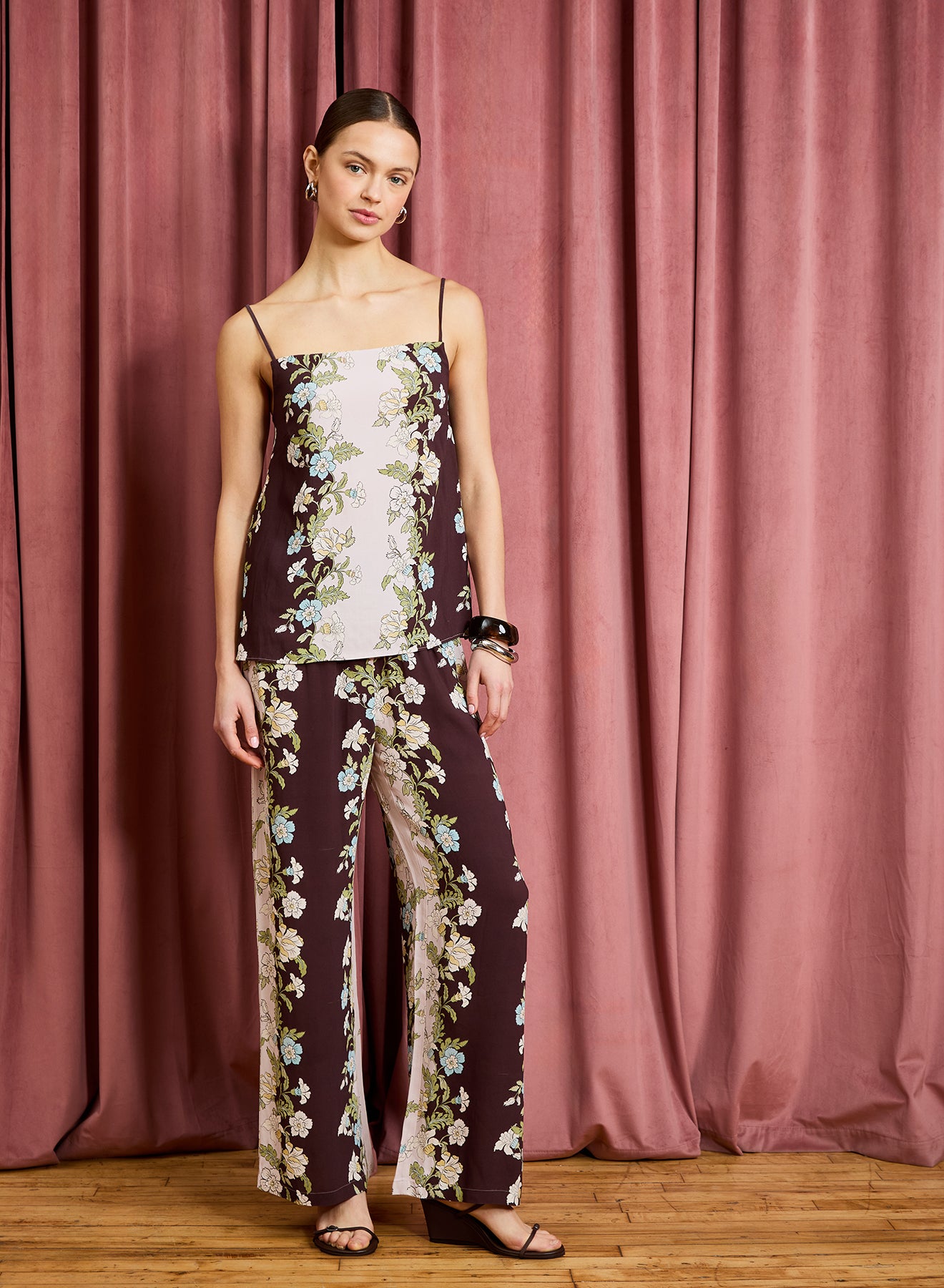 Chayenne Linear Floral Stripe Print Set