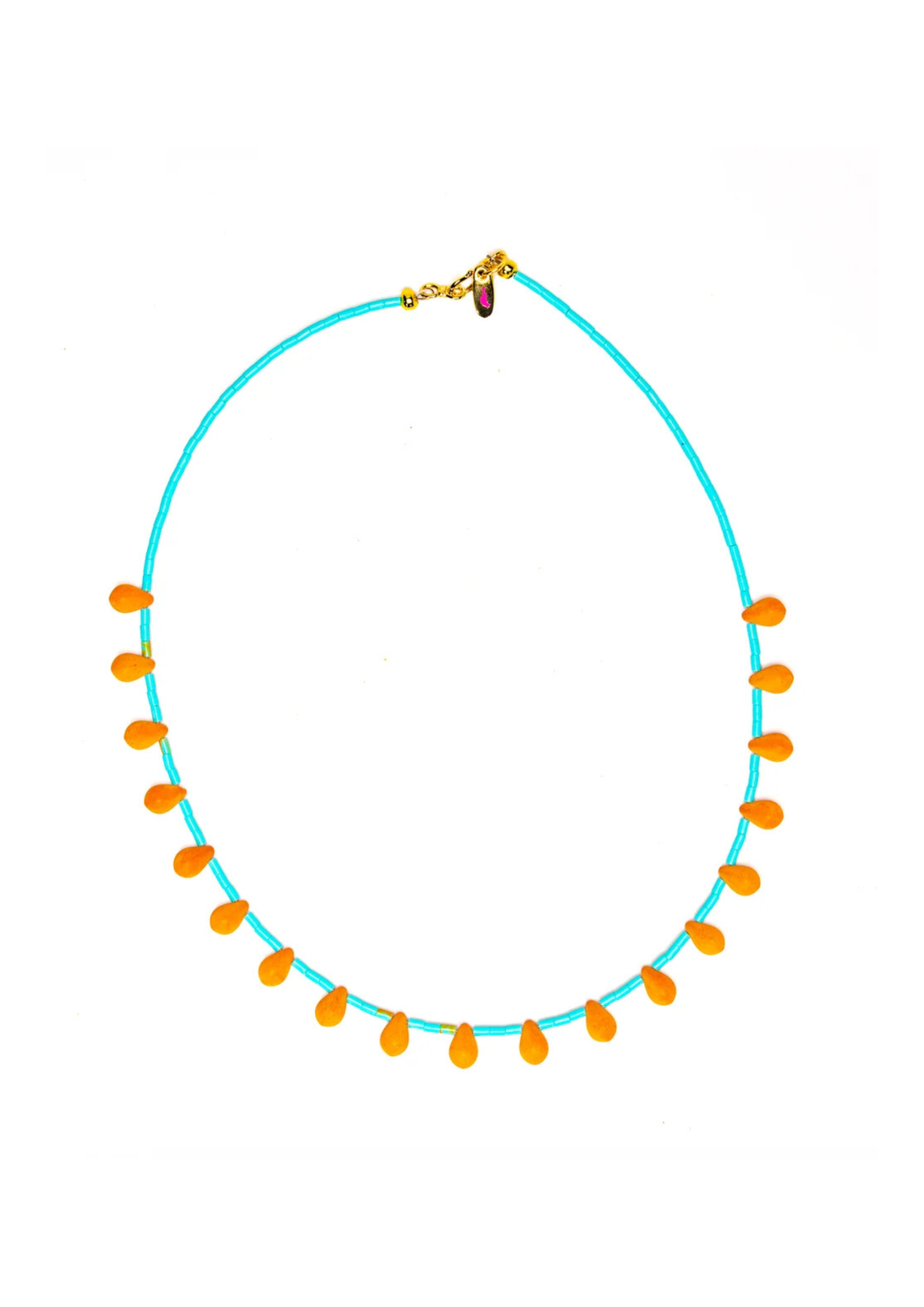 Mustard Drop Necklace