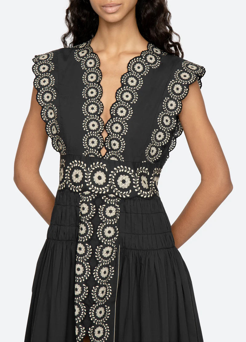 Maribel Print Midi Dress
