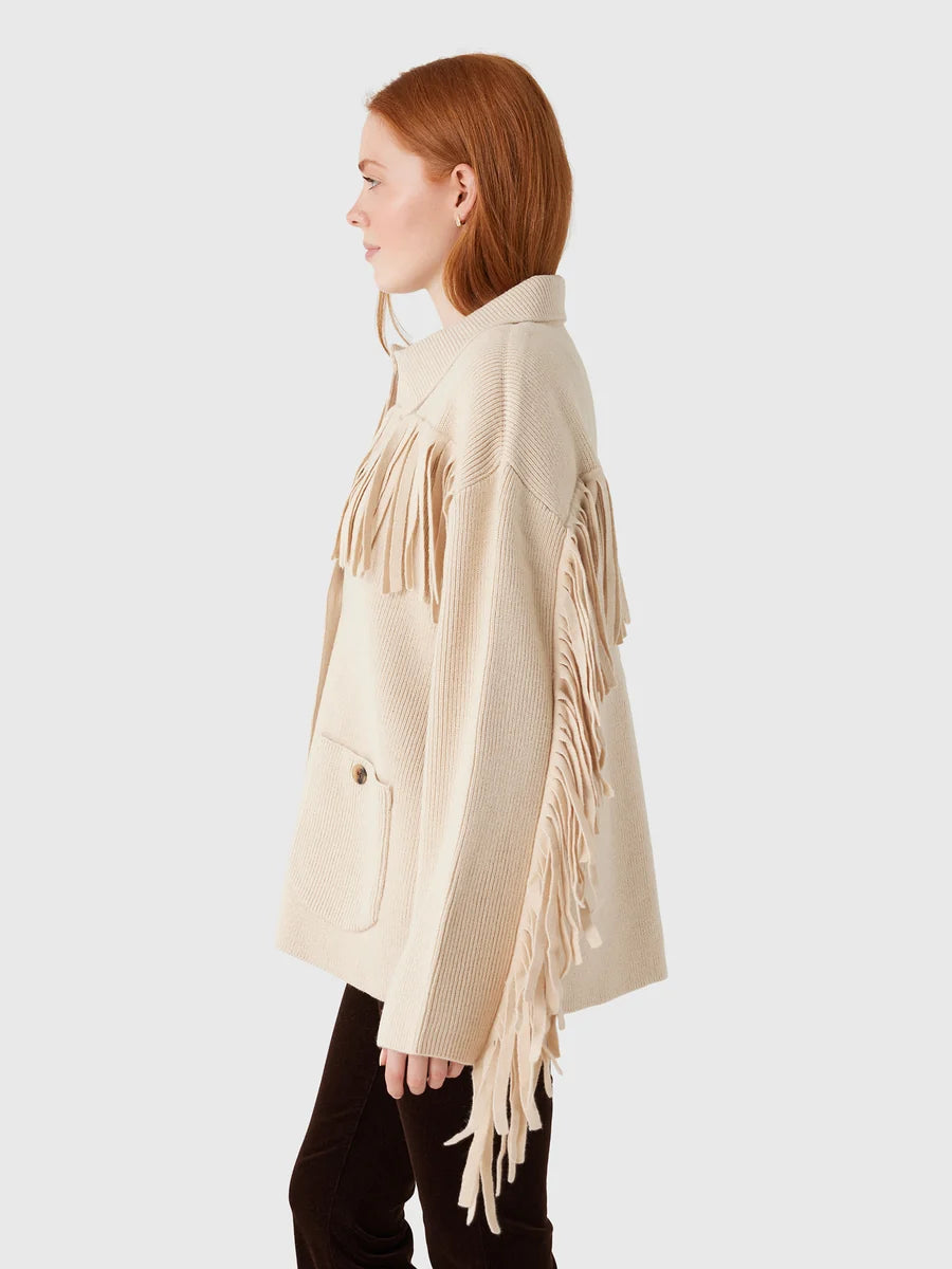 The Western Fringe Sweater Jacket