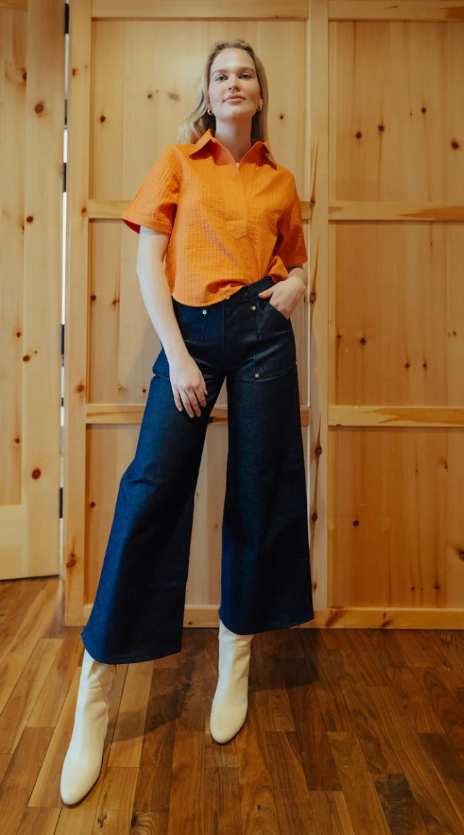 Split Neck Top