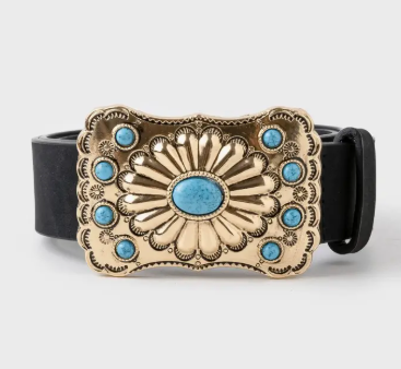 Marisol Western Large Ornate Buckle Belt