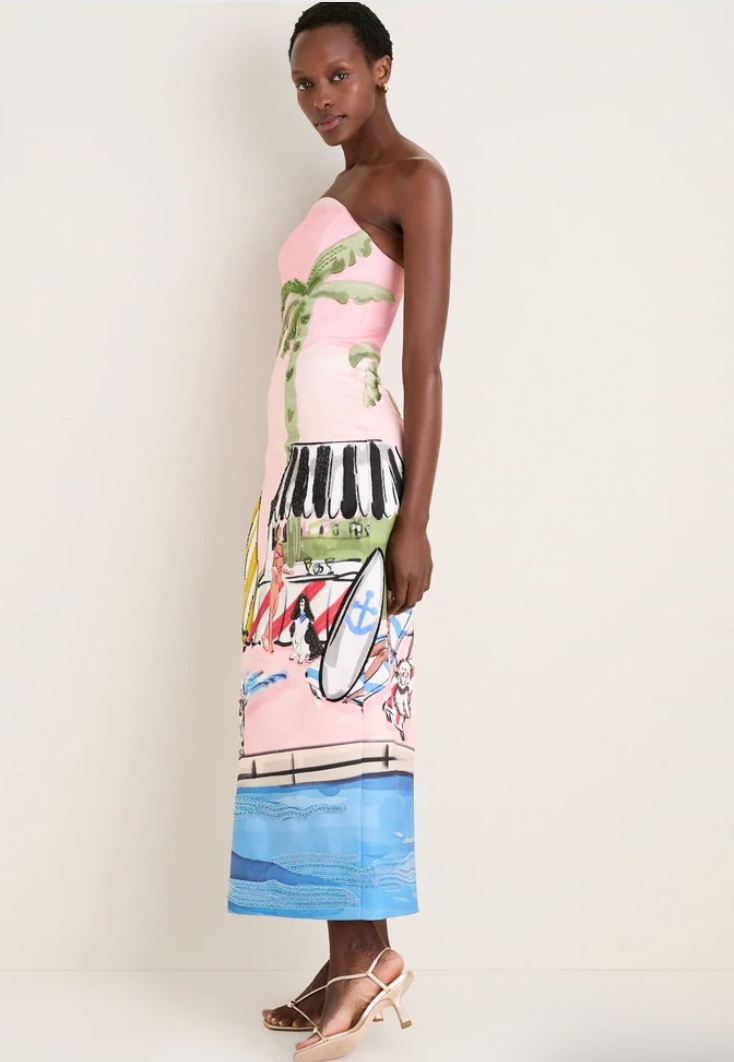 Ava Bustier Midi Dress