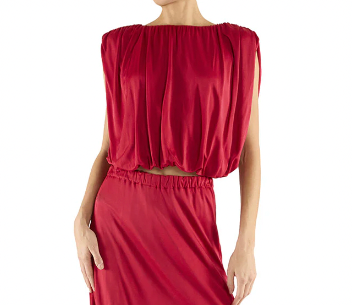 Brian Jersey Ruched Top