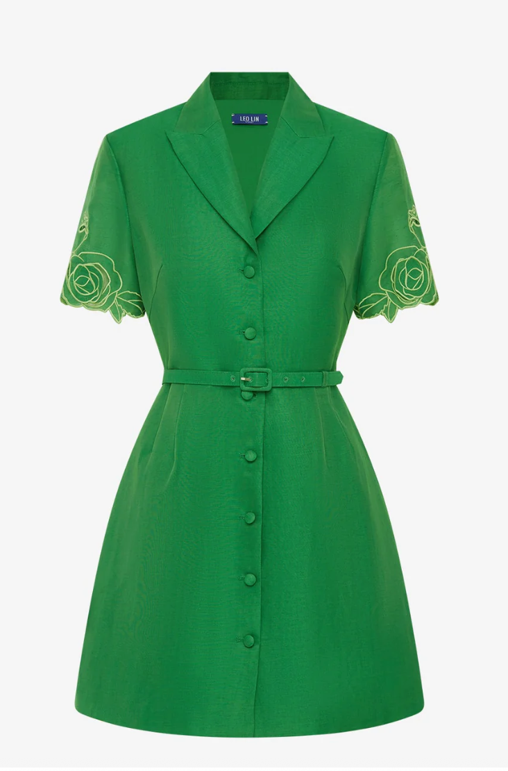 Brigitte Applique Mini Dress