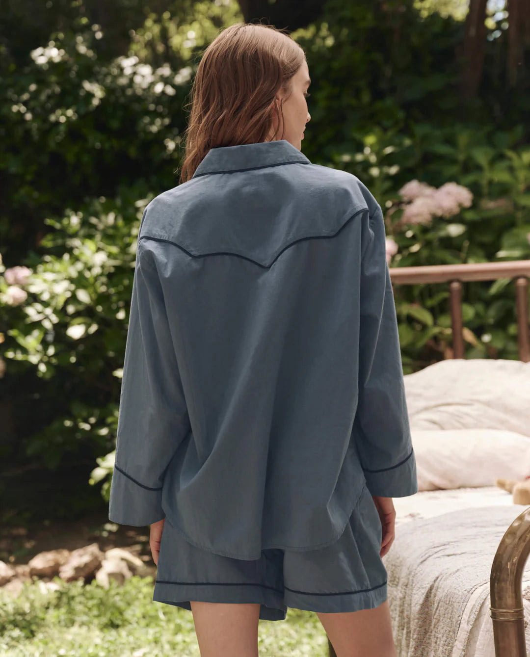 The Square Pajama Short Blue