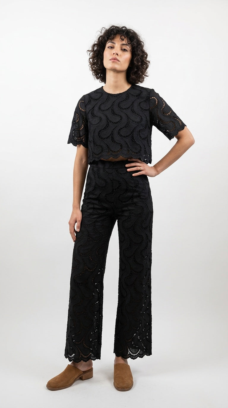 1/2 Sleeve Crop Top