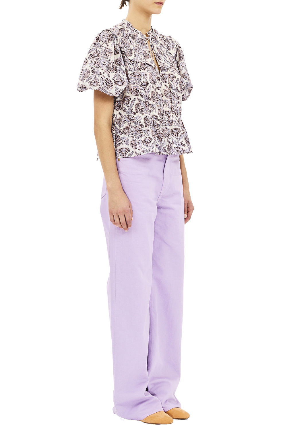 Elvie Short Sleeve Cotton Top