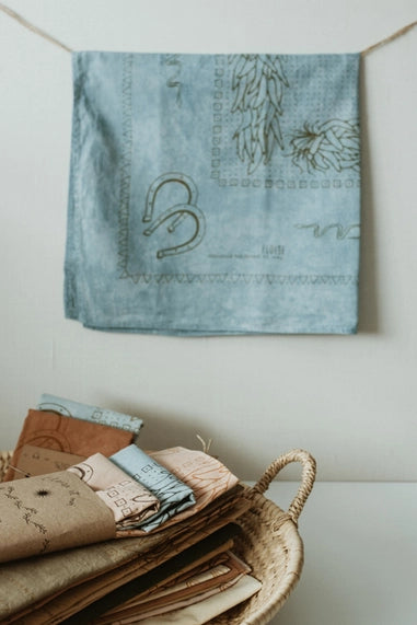 Plant Dyed Organic Cotton Suerte Bandana
