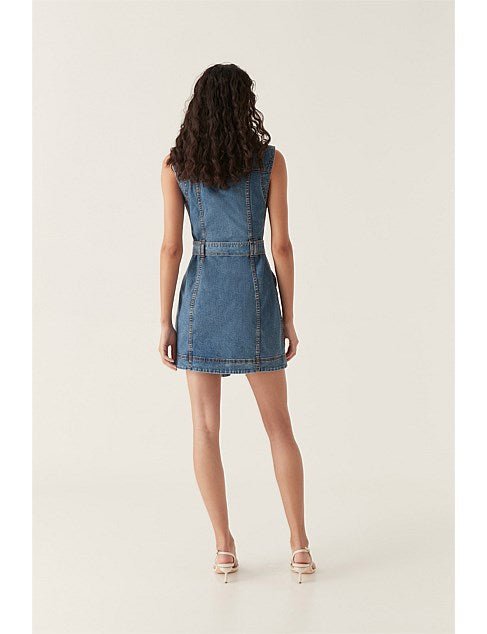Aje Balance Denim Mini Dress - Frock Shop