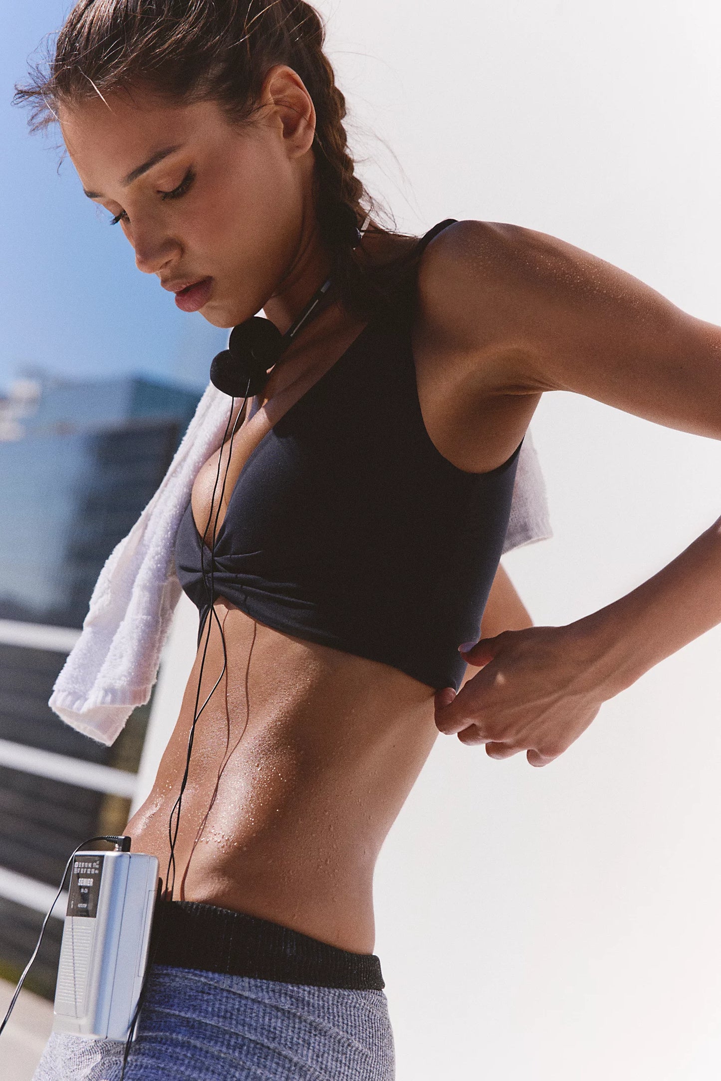 Never Better Reversible Twist Crop Top