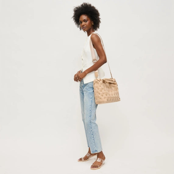 Ruth Woven Neoprene Crossbody Tote