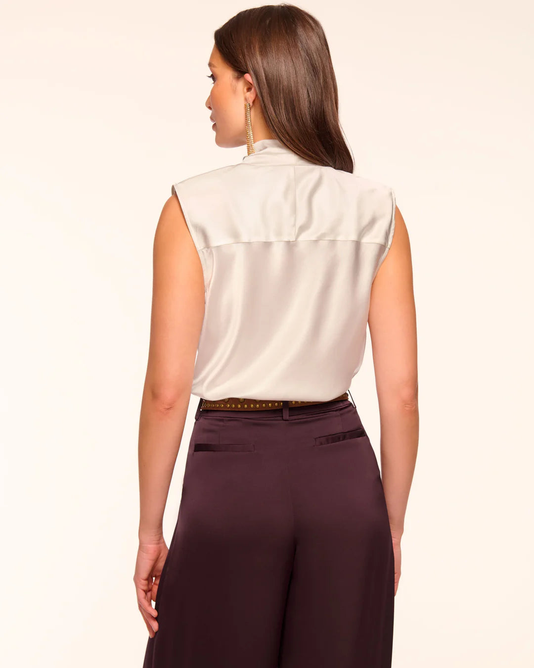 Gregory Silk Cowl Neck Top