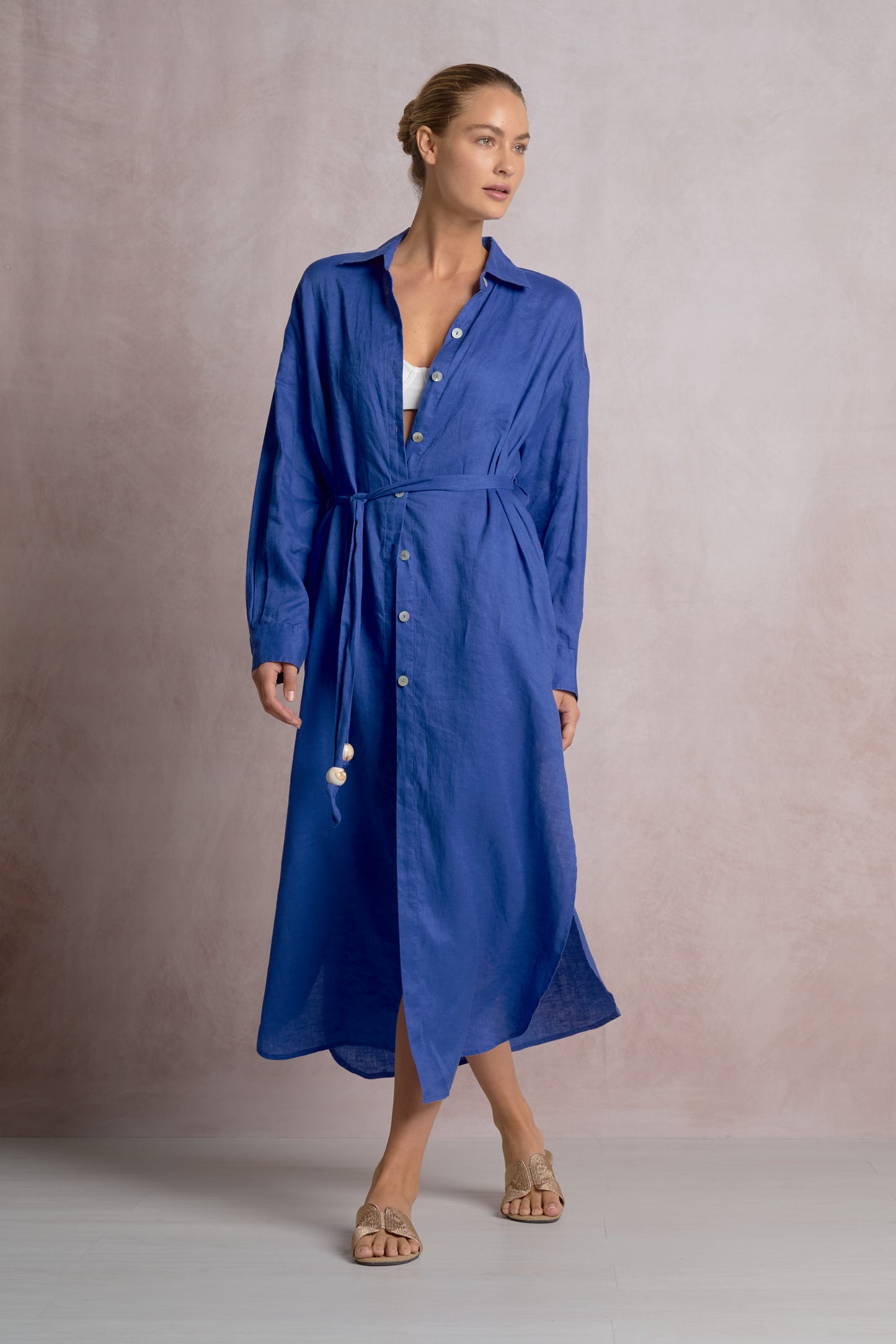 Logan Maxi Shirt Dress