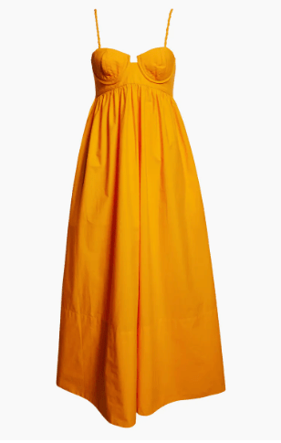 Yellow Sleeveless Maxi Dress - Frock Shop