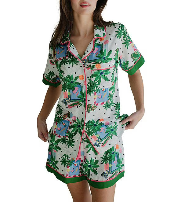 Swim Club Pajama Shorts Set