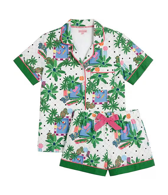 Swim Club Pajama Shorts Set