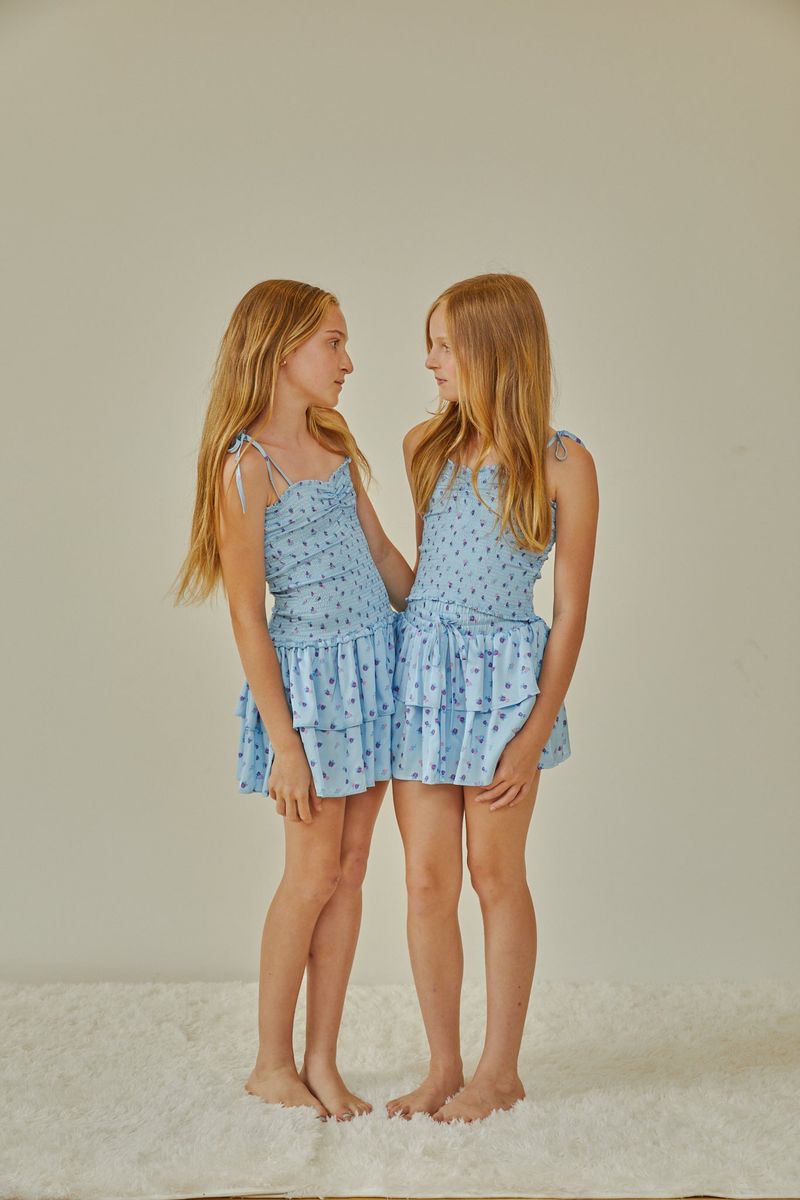 Girls Lola Smocked Ruffle Dress