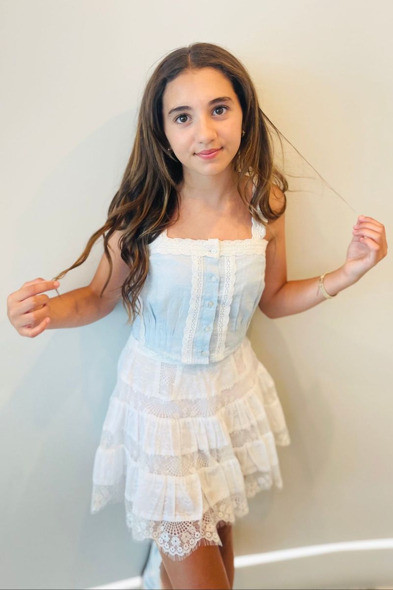 Girls Skylar Heart Tank Top